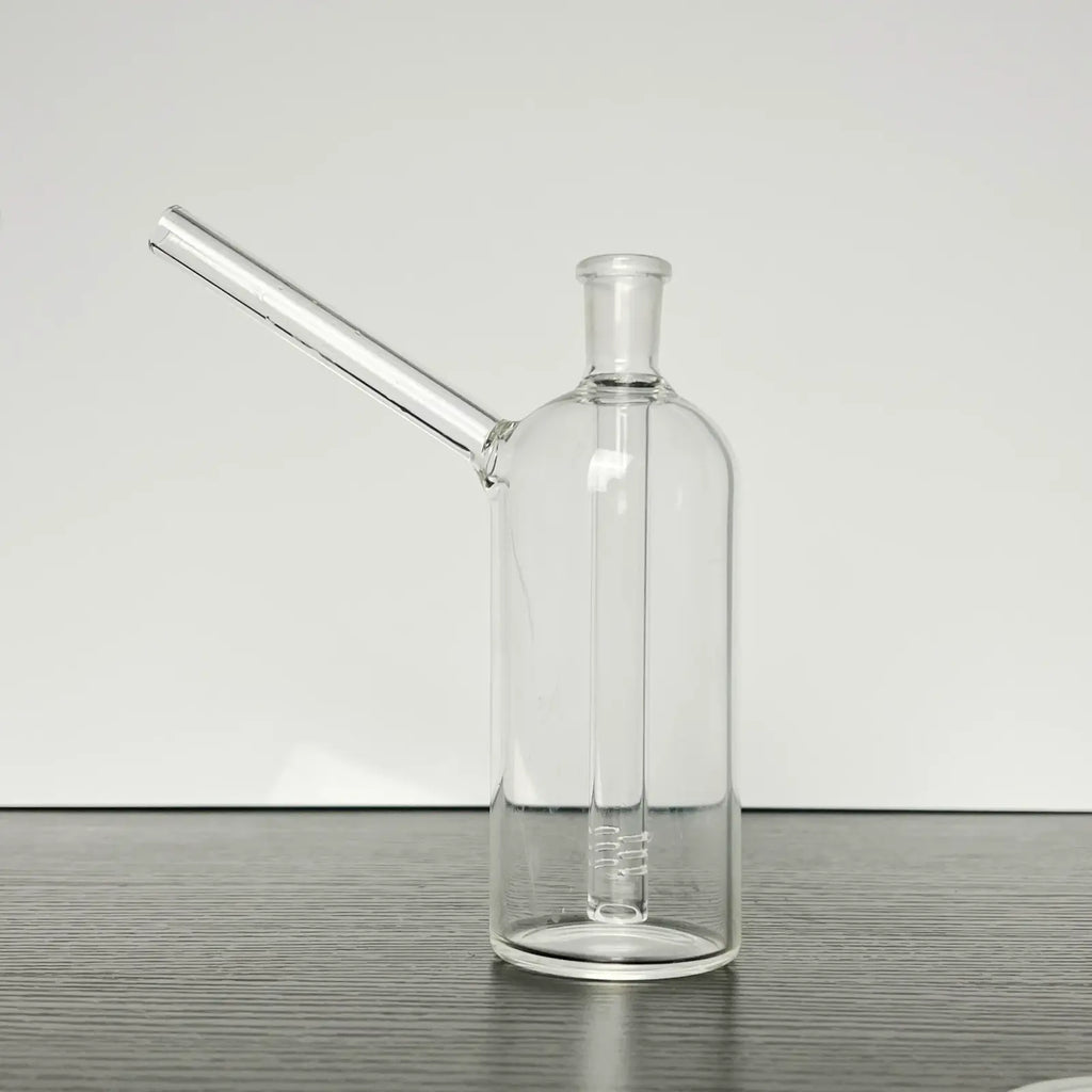 Bottle Pipe 14mm Female Joint: A Minimalist Glass Water Pipe for Smooth Dry Herb Vaporization
