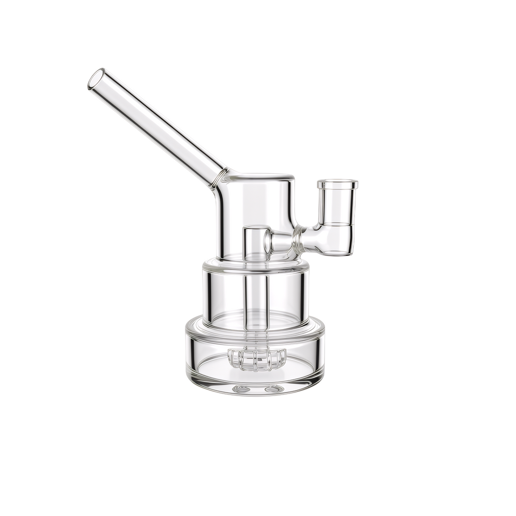 Stacked Chamber Glass Pipe 14mm: Double the Filtration, Half the Harshness